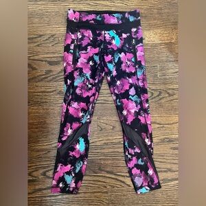 Lululemon leggings with mesh detail